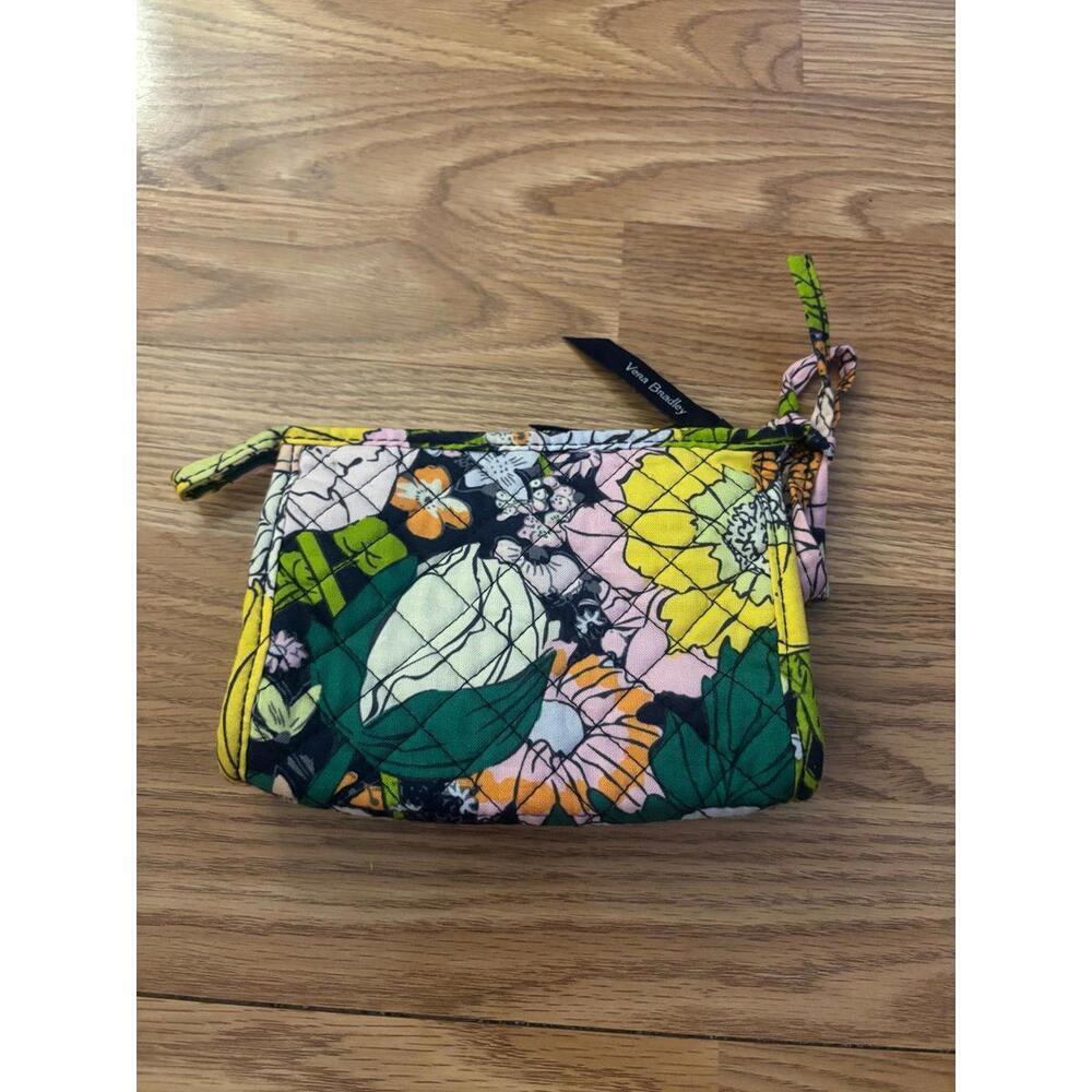 Vera Bradley Bloom Bloom Tie Cosmetic Makeup Bag/Wallet - Picture 1 of 6
